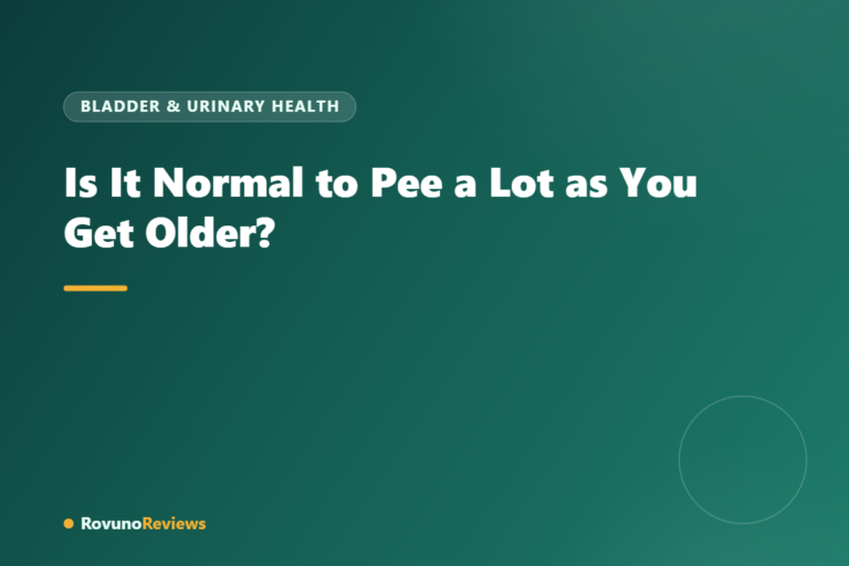 Is It Normal to Pee a Lot as You Get Older?