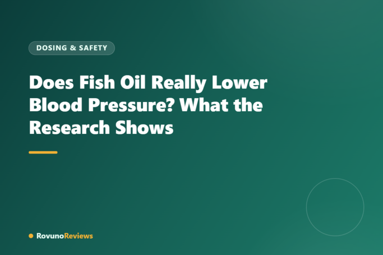 Does Fish Oil Really Lower Blood Pressure? What the Research Shows