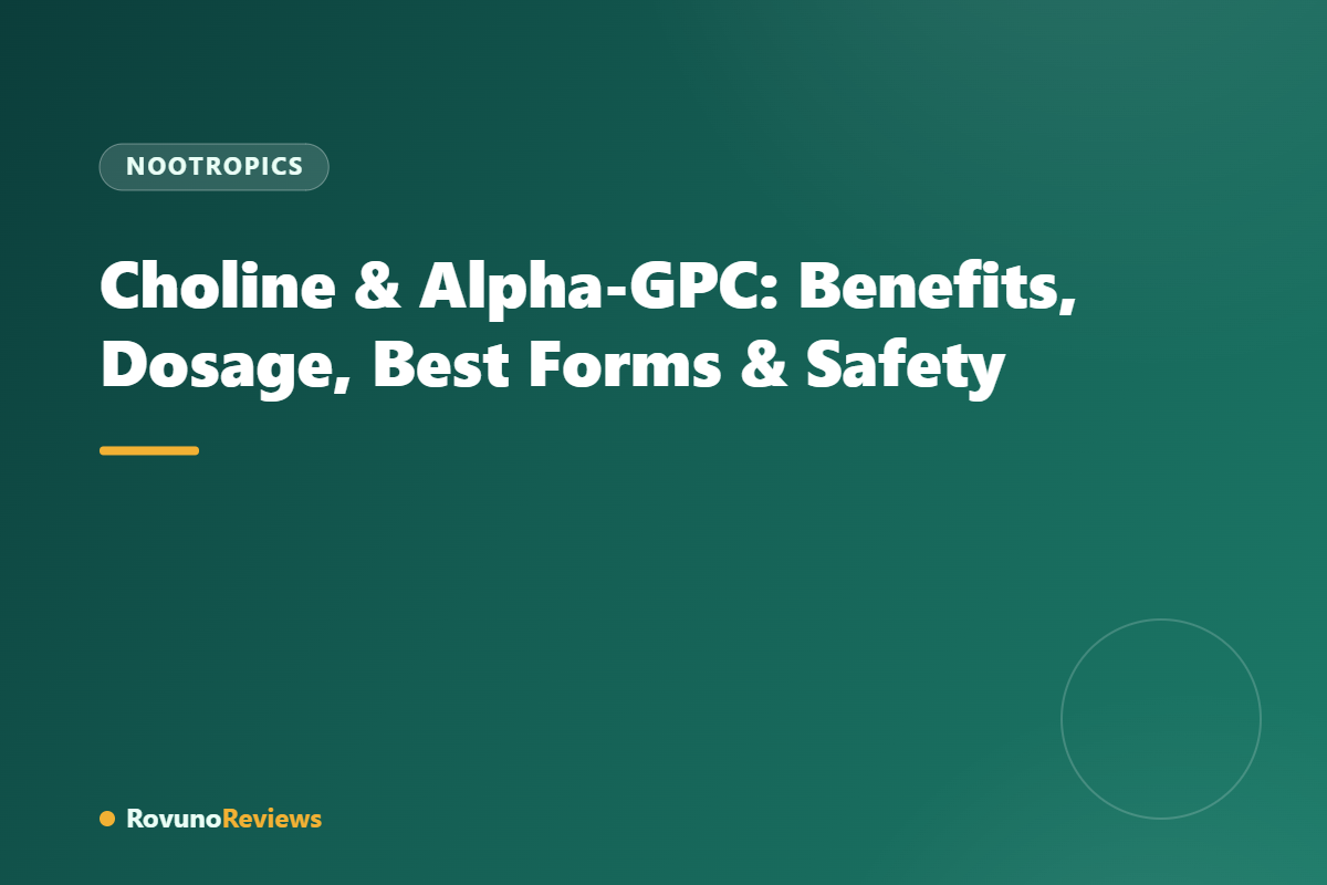 Choline & Alpha-GPC: Benefits, Dosage, Best Forms & Safety