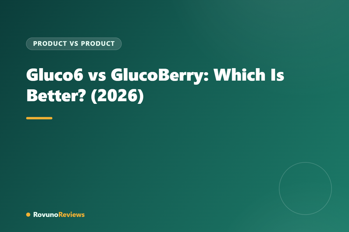 Gluco6 vs GlucoBerry: Which Is Better? (2026)