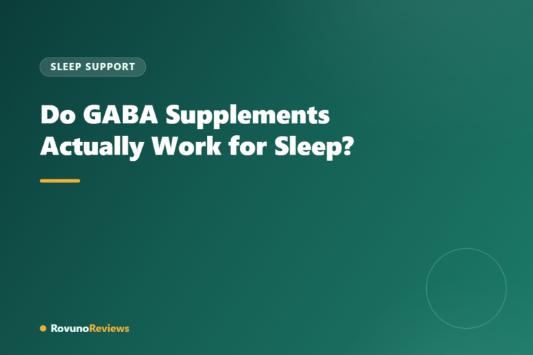 Do GABA Supplements Actually Work for Sleep?