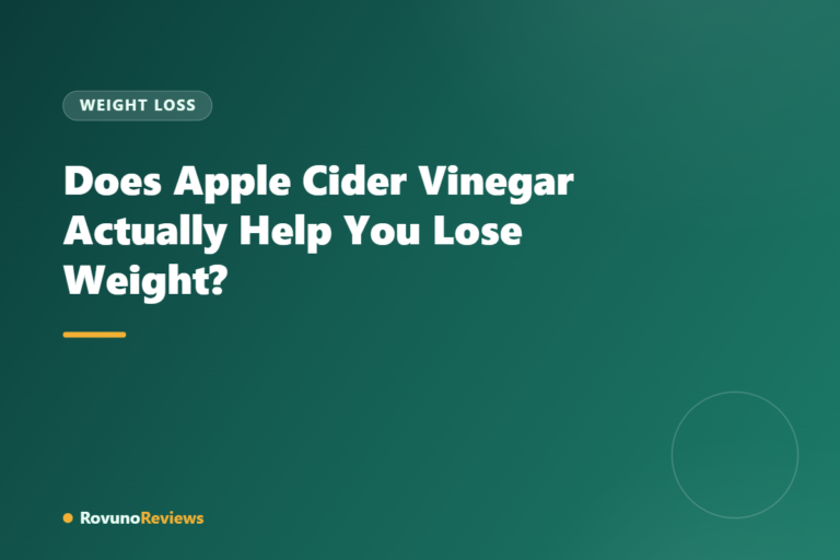 Does Apple Cider Vinegar Actually Help You Lose Weight?