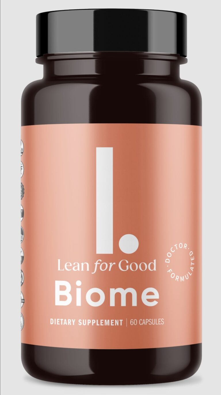 LeanBiome supplement bottle, as shown on the manufacturer official order page