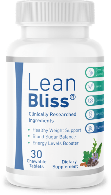 LeanBliss chewable weight-management tablets, bottle as shown on the manufacturer's official order page