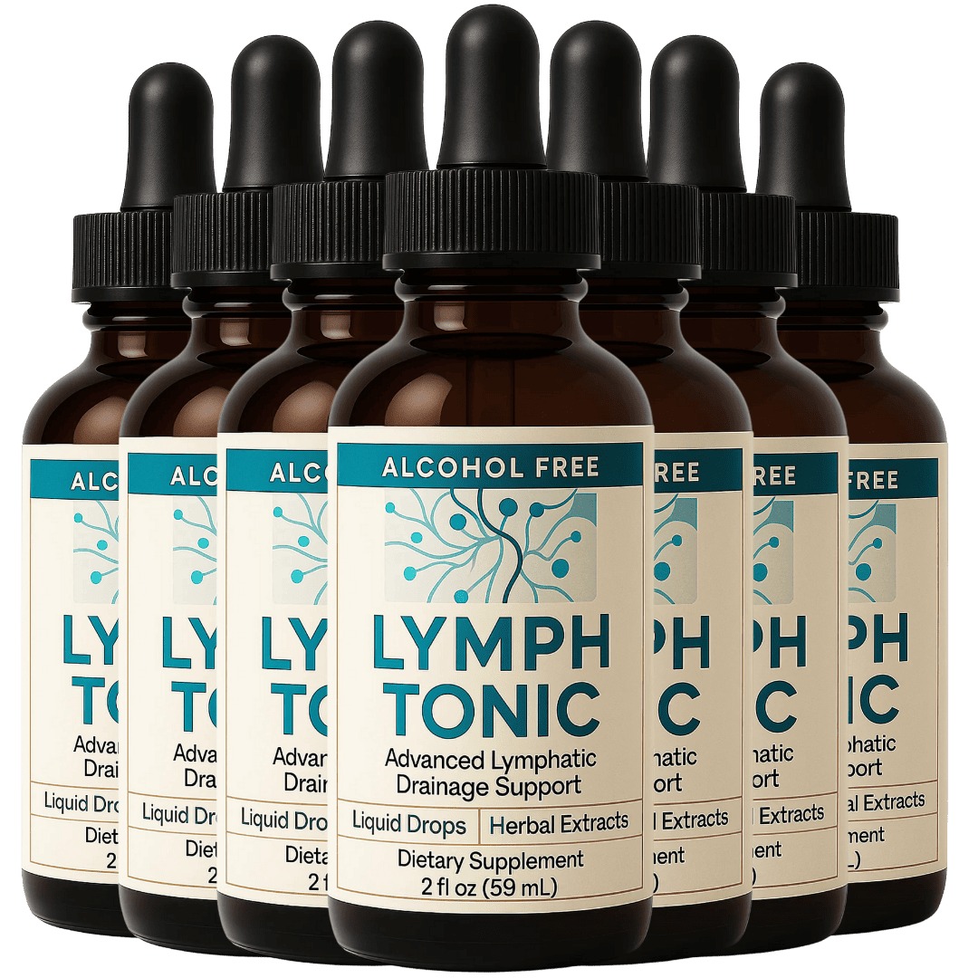 Lymph Tonic bottles - alcohol-free liquid herbal drops for lymphatic drainage support
