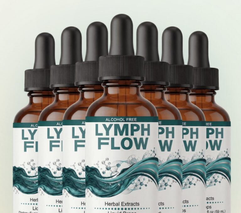 Lymph Flow bottles, herbal lymphatic support drops