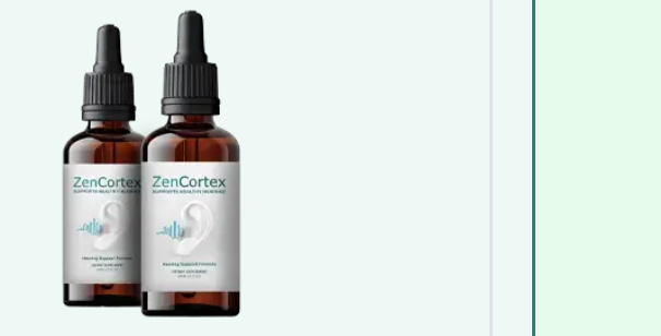 ZenCortex liquid hearing support supplement bottle